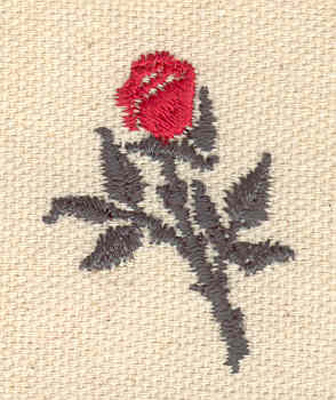 Embroidery Design: Rose I 1.09w X 1.40h