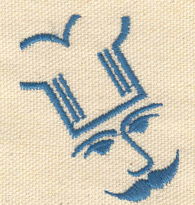 Embroidery Design: Chef's head 1.72w X 2.03h
