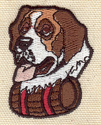 Embroidery Design: St. Bernard 1.58w X 2.10h