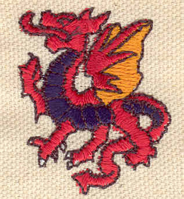Embroidery Design: Dragon 1.33w X 1.63h