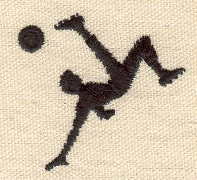 Embroidery Design: Soccer player 1.92w X 1.80h