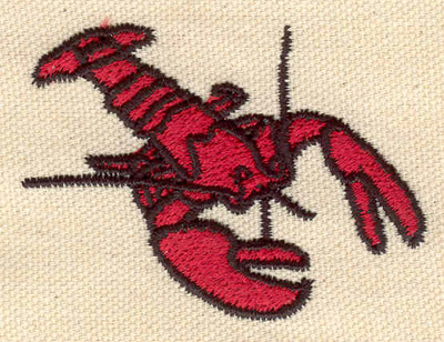 Embroidery Design: Lobster K 2.53w X 1.87h