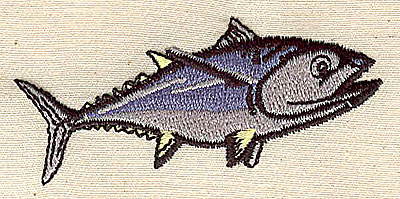 Embroidery Design: Tuna 2.78w X 1.29h