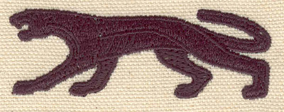 Embroidery Design: Cougar prowling 2.81w X 0.99h