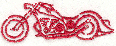 Embroidery Design: Motorcycle 10 1.19" X 3.35"