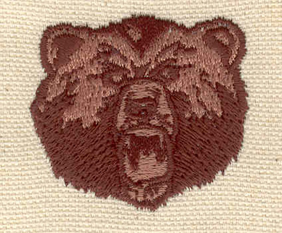 Embroidery Design: Bear head C 1.63w X 1.51h