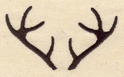 Embroidery Design: Deer antlers 3.27w X 1.87h