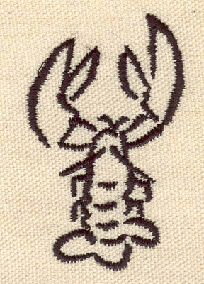 Embroidery Design: Lobster M 1.61w X 2.59h