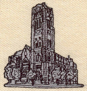 Embroidery Design: Church 2.18w X 2.22h