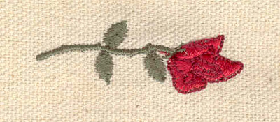 Embroidery Design: Rose K 1.81w X 0.63h