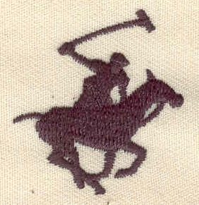 Embroidery Design: Polo player 1.20w X 1.33h