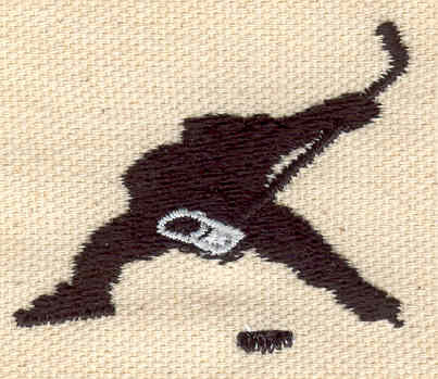 Embroidery Design: Hockey Player 1.85w X 1.52h