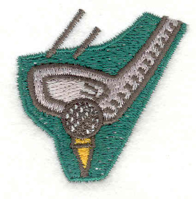 Embroidery Design: Golf tee off 1.89"w X 1.90"h