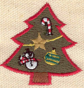 Embroidery Design: Christmas tree 1.78w X 1.78h