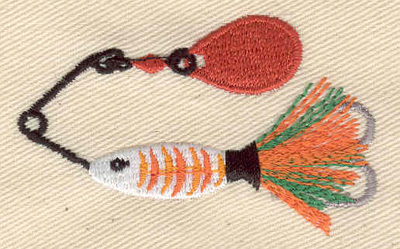 Embroidery Design: Fishing Lure 2.34w X 1.44h