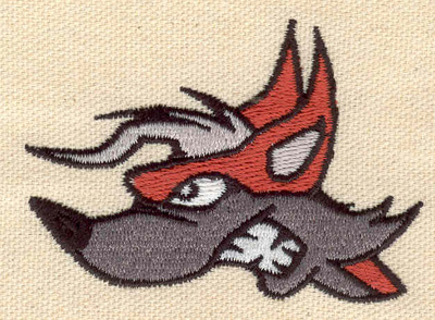 Embroidery Design: Fox head 2.87w X 2.04h