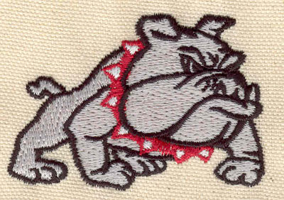 Embroidery Design: Bulldog 2.68w X 1.84h