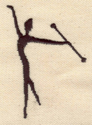 Embroidery Design: Dancer J 2.17w X 3.06h