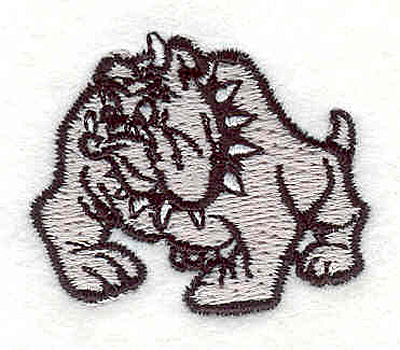 Embroidery Design: Bulldog R1.28" x 1.59"