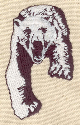 Embroidery Design: Polar Bear C 1.95w X 3.22h