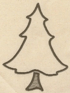 Embroidery Design: Christmas tree 3.94w X 5.28h