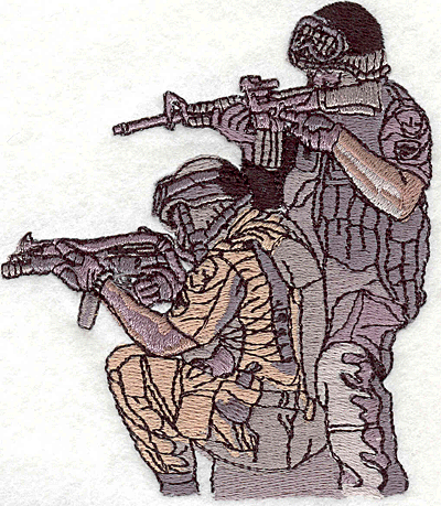 Embroidery Design: Snipers3.70" x 3.29"