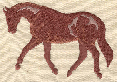 Embroidery Design: Horse H 4.47w X 2.77h