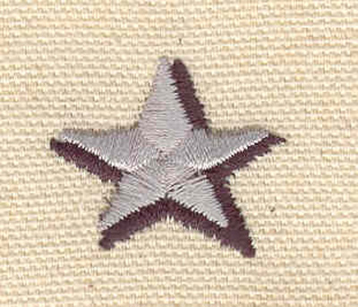 Embroidery Design: Two tone star 1.06w X 0.88h