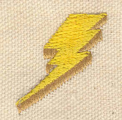 Embroidery Design: Lightning bolt 1.07w X 1.26h