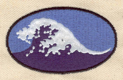 Embroidery Design: Wave 2.90w X 1.76h