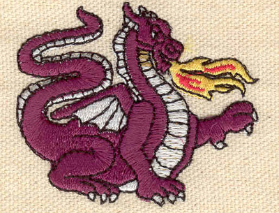 Embroidery Design: Dragon 2.26w X 1.89h