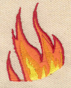 Embroidery Design: Flames 1.42w X 1.93h