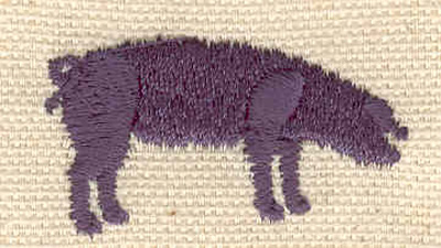 Embroidery Design: Pig B 1.49w X 0.83h