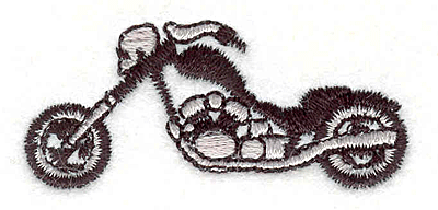 Embroidery Design: Motorcycle 13 0.88" X 2.00"