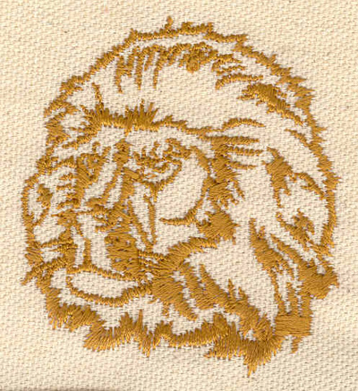 Embroidery Design: Lion head 2.25w X 2.48h