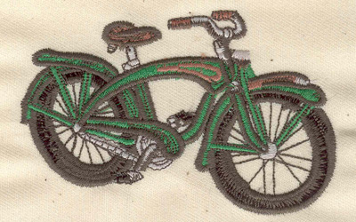 Embroidery Design: Bicycle 3.80w X 2.42h