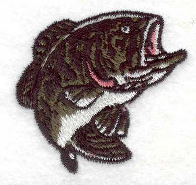 Embroidery Design: Bass F 2.01"w X 1.98"h