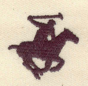 Embroidery Design: Polo player 1.17w X 1.14h