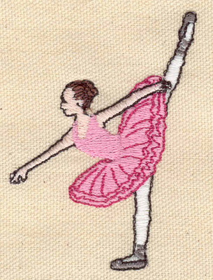Embroidery Design: Ballerina 2.13w X 2.99h