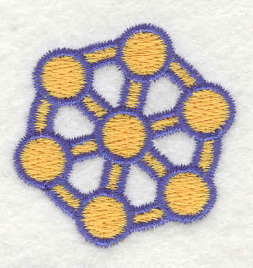 Embroidery Design: Atom 5 1.61w X 1.60h