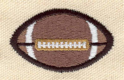 Embroidery Design: Football K 1.99w X 1.22h