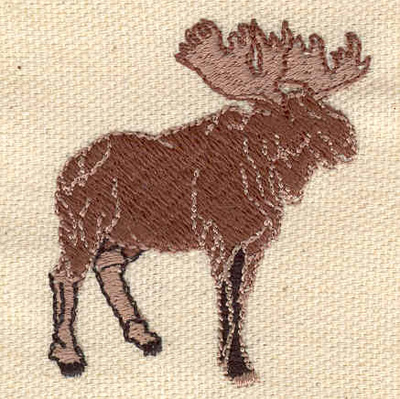 Embroidery Design: Moose 1.75w X 1.98h