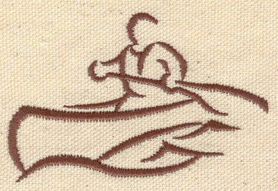Embroidery Design: Canoeing 2.92w X 1.91h