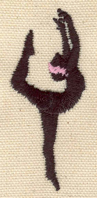 Embroidery Design: Dancer K 1.13w X 2.65h