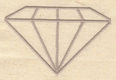Embroidery Design: Diamond 3.33w X 2.19h