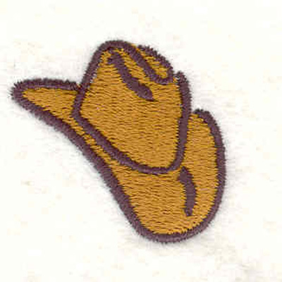 Embroidery Design: Cowboy hat1.16"H x 1.28"W