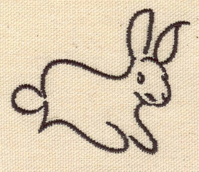 Embroidery Design: Rabbit bunny 2.49w X 1.99h