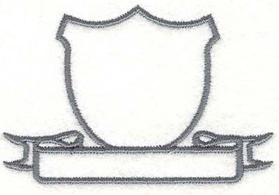 Embroidery Design: Banner/Shield 32.06" x 3.06"