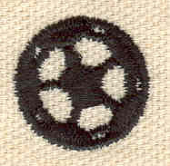 Embroidery Design: Mini soccer ball 0.74w X 0.74h