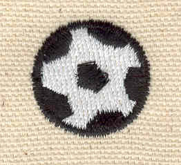Embroidery Design: Soccer ball 0.86w X 0.86h